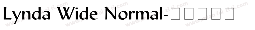 Lynda Wide Normal字体转换